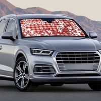 Hibiscus Pakala Fantasy Red Auto Sun Shade Tropical Floral Stylized - Polynesian Pride