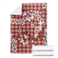 Hibiscus Pakala Fantasy Red Blanket Tropical Floral Stylized LT01 - Polynesian Pride