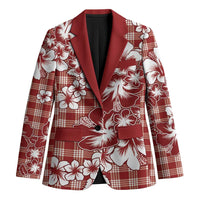 Hibiscus Pakala Fantasy Red Blazer Tropical Floral Stylized - Polynesian Pride