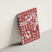 Hibiscus Pakala Fantasy Red Canvas Wall Art Tropical Floral Stylized - Polynesian Pride