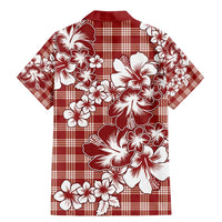 Hibiscus Pakala Fantasy Red Family Matching Mermaid Dress and Hawaiian Shirt Tropical Floral Stylized - Polynesian Pride