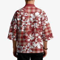 Hibiscus Pakala Fantasy Red Kimono Tropical Floral Stylized - Polynesian Pride