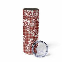 Hibiscus Pakala Fantasy Red Skinny Tumbler Tropical Floral Stylized - Polynesian Pride