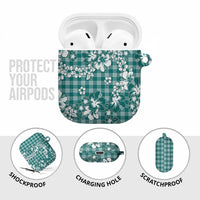 Hibiscus Pakala Aqua Teal AirPods Case Tropical Floral Stylized LT01 - Polynesian Pride