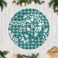 Hibiscus Pakala Aqua Teal Tree Skirt Tropical Floral Stylized LT01 Casual Teal - Polynesian Pride