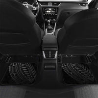New Zealand Cricket Car Mats Maori Kiwi Black Fern LT01 Set 2pcs - Back Black - Polynesian Pride