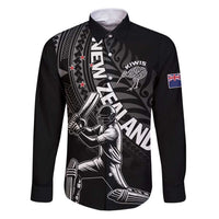 Custom New Zealand Cricket Family Matching Puletasi and Hawaiian Shirt Maori Kiwi Black Fern