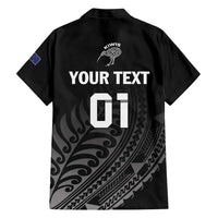 Custom New Zealand Cricket Hawaiian Shirt Maori Kiwi Black Fern LT01 - Polynesian Pride