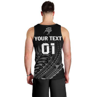 Custom New Zealand Cricket Men Tank Top Maori Kiwi Black Fern LT01 - Polynesian Pride
