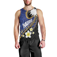 Personalised Nauru Men Tank Top Naoero Proud Plumeria