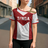 Tonga Rugby Custom Cross Shoulder Shirt Tonga Sea Eagles Go Champions LT01 - Polynesian Pride