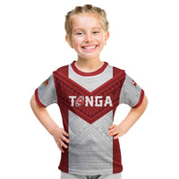 Tonga Rugby Custom Kid T Shirt Tonga Sea Eagles Go Champions LT01 Red - Polynesian Pride