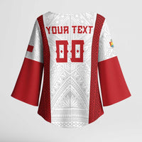Tonga Rugby Custom Kimono Sleeve Blouse Tonga Sea Eagles Go Champions LT01 - Polynesian Pride
