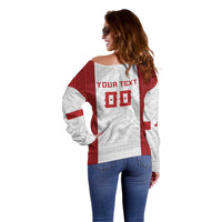 Tonga Rugby Custom Off Shoulder Sweater Tonga Sea Eagles Go Champions LT01 - Polynesian Pride