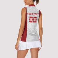 Tonga Rugby Custom Women Sleeveless Polo Shirt Tonga Sea Eagles Go Champions LT01 - Polynesian Pride