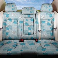 Hawaii Anthurium Tiare Pikake Lei Back Car Seat Cover UliUli Lauhala Art Pattern LT01 One Size Blue - Polynesian Pride