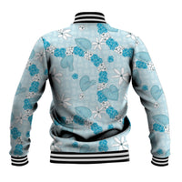 Hawaii Anthurium Tiare Pikake Lei Baseball Jacket UliUli Lauhala Art Pattern LT01 - Polynesian Pride