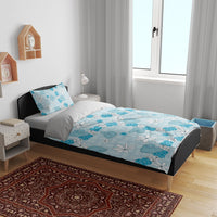 Hawaii Anthurium Tiare Pikake Lei Bedding Set UliUli Lauhala Art Pattern LT01 - Polynesian Pride