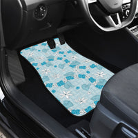Hawaii Anthurium Tiare Pikake Lei Car Mats UliUli Lauhala Art Pattern LT01 - Polynesian Pride