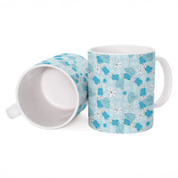 Hawaii Anthurium Tiare Pikake Lei Ceramic Mug UliUli Lauhala Art Pattern LT01 - Polynesian Pride