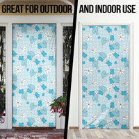 Hawaii Anthurium Tiare Pikake Lei Door Cover UliUli Lauhala Art Pattern LT01 - Polynesian Pride