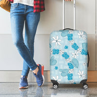 Hawaii Anthurium Tiare Pikake Lei Luggage Cover UliUli Lauhala Art Pattern LT01 - Polynesian Pride