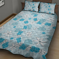 Hawaii Anthurium Tiare Pikake Lei Quilt Bed Set UliUli Lauhala Art Pattern LT01 - Polynesian Pride
