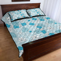 Hawaii Anthurium Tiare Pikake Lei Quilt Bed Set UliUli Lauhala Art Pattern LT01 - Polynesian Pride