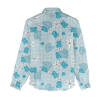 Hawaii Anthurium Tiare Pikake Lei Women Casual Shirt UliUli Lauhala Art Pattern LT01 - Polynesian Pride