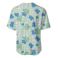 Hawaii Anthurium Tiare Pikake Lei Baseball Jersey Omaomao Lauhala Art Pattern LT01 - Polynesian Pride