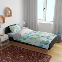 Hawaii Anthurium Tiare Pikake Lei Bedding Set Omaomao Lauhala Art Pattern LT01 - Polynesian Pride