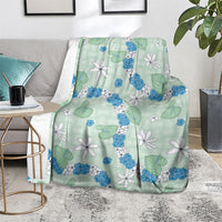 Hawaii Anthurium Tiare Pikake Lei Blanket Omaomao Lauhala Art Pattern LT01 - Polynesian Pride