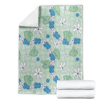 Hawaii Anthurium Tiare Pikake Lei Blanket Omaomao Lauhala Art Pattern LT01 - Polynesian Pride