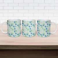 Hawaii Anthurium Tiare Pikake Lei Ceramic Mug Omaomao Lauhala Art Pattern LT01 - Polynesian Pride