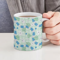 Hawaii Anthurium Tiare Pikake Lei Ceramic Mug Omaomao Lauhala Art Pattern LT01 - Polynesian Pride