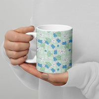 Hawaii Anthurium Tiare Pikake Lei Ceramic Mug Omaomao Lauhala Art Pattern LT01 - Polynesian Pride
