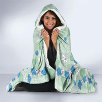 Hawaii Anthurium Tiare Pikake Lei Hooded Blanket Omaomao Lauhala Art Pattern LT01 - Polynesian Pride