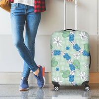 Hawaii Anthurium Tiare Pikake Lei Luggage Cover Omaomao Lauhala Art Pattern LT01 - Polynesian Pride