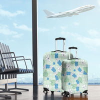 Hawaii Anthurium Tiare Pikake Lei Luggage Cover Omaomao Lauhala Art Pattern LT01 - Polynesian Pride