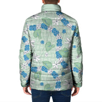 Hawaii Anthurium Tiare Pikake Lei Padded Jacket Omaomao Lauhala Art Pattern LT01 - Polynesian Pride