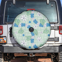 Hawaii Anthurium Tiare Pikake Lei Spare Tire Cover Omaomao Lauhala Art Pattern LT01 Green - Polynesian Pride