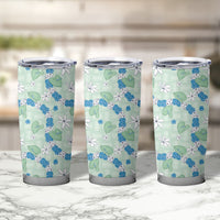 Hawaii Anthurium Tiare Pikake Lei Tumbler Cup Omaomao Lauhala Art Pattern LT01 - Polynesian Pride