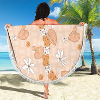 Hawaii Anthurium Tiare Pikake Lei Beach Blanket Alani Lauhala Art Pattern LT01 - Polynesian Pride
