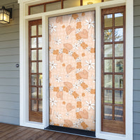 Hawaii Anthurium Tiare Pikake Lei Door Cover Alani Lauhala Art Pattern LT01 - Polynesian Pride
