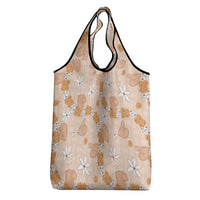 Hawaii Anthurium Tiare Pikake Lei Grocery Bag Alani Lauhala Art Pattern LT01 - Polynesian Pride