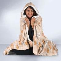 Hawaii Anthurium Tiare Pikake Lei Hooded Blanket Alani Lauhala Art Pattern LT01 - Polynesian Pride