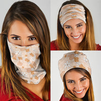 Hawaii Anthurium Tiare Pikake Lei Neck Gaiter Alani Lauhala Art Pattern LT01 - Polynesian Pride