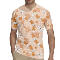 Hawaii Anthurium Tiare Pikake Lei Rugby Jersey Alani Lauhala Art Pattern LT01 - Polynesian Pride