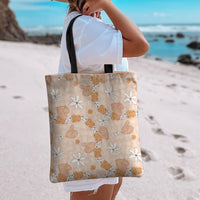 Hawaii Anthurium Tiare Pikake Lei Tote Bag Alani Lauhala Art Pattern LT01 - Polynesian Pride