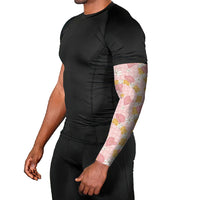 Hawaii Anthurium Tiare Pikake Lei Arm Sleeves Akala Lauhala Art Pattern LT01 - Polynesian Pride